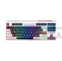 Клавиатура беспроводная игровая DEFENDER Storm Grip GK-188 RU, 87+FN,радуж,2.4G+BT, белый/синий (1/20)