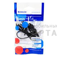 Наушники проводные внутриканальные DEFENDER Basic 603, черные Наушники проводные внутриканальные DEFENDER Basic 603, черные