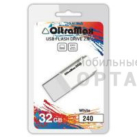 Флешка USB 32 Гб OltraMax  240  белый Флешка USB 32 Гб OltraMax  240  белый