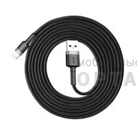 Кабель Usb to Lightning Baseus cafule 1.5A 2m Gray+Black Кабель Usb to Lightning Baseus cafule 1.5A 2m Gray+Black