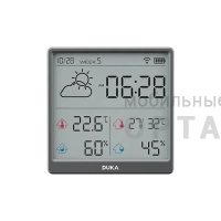 Датчик температуры и влажности ATuMan Duka TH3 Grey EU Датчик температуры и влажности ATuMan Duka TH3 Grey EU