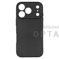 Чехол Soft-touch Black силиконовый в техпаке, iPhone 16 Pro Max