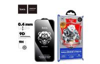 Стекло защитное HOCO A777 Bear Shield, черная рамка, iPhone 15 Pro Max