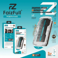 Стекло защитное антишпион FaizFull FH400, с автоустановкой, в комплекте 2шт, для iPhone 15 Pro Max