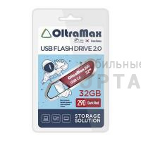 Флешка USB 32 Гб OltraMax  290  темно красный Флешка USB 32 Гб OltraMax  290  темно красный